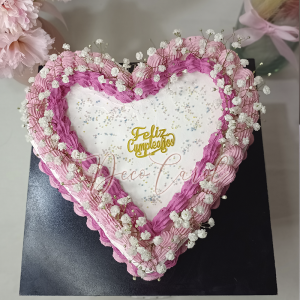 Torta Corazón Flores